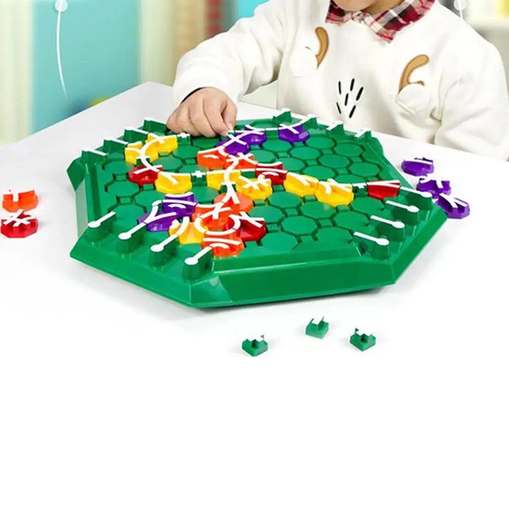 Kuulee Children Desktop Intelligence Cross Track Connection Chess 2-4 People Thinking Game Parent-child Educational Toys