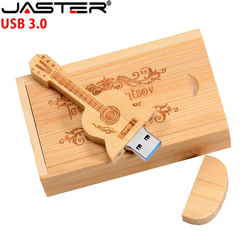 Usb флеш-накопитель 128 ГБ 3 0 64 Гб Флешка 32 usb 4 8 деревянная гитара коробка 16 1