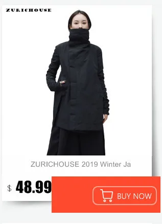 ZURICHOUSE, зимняя женская куртка, модная, v-образный вырез, бандажный дизайн, японский стиль, черное Свободное пальто с хлопковой подкладкой, женские парки