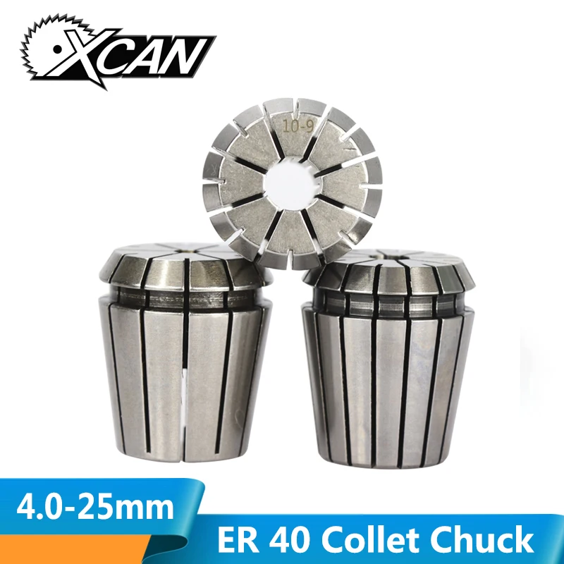 

XCAN 1pc CNC Lathe ER40 Collet Chuck 4.0-25.0mm Spring Collet Clamp Tool Holder For CNC Machine&Milling Lathe