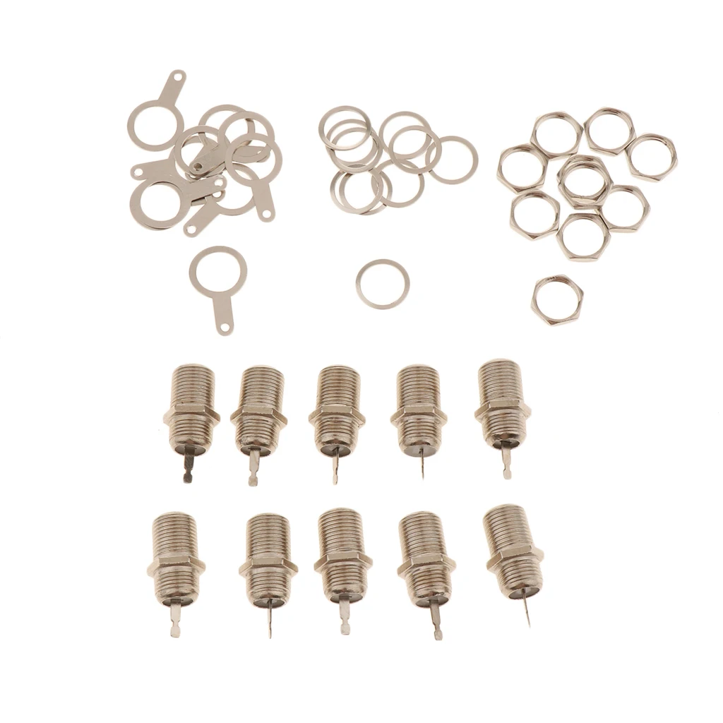 1Set F-Type Female RF Connector&Nut&Gasket Kits for Television Set-top-box
