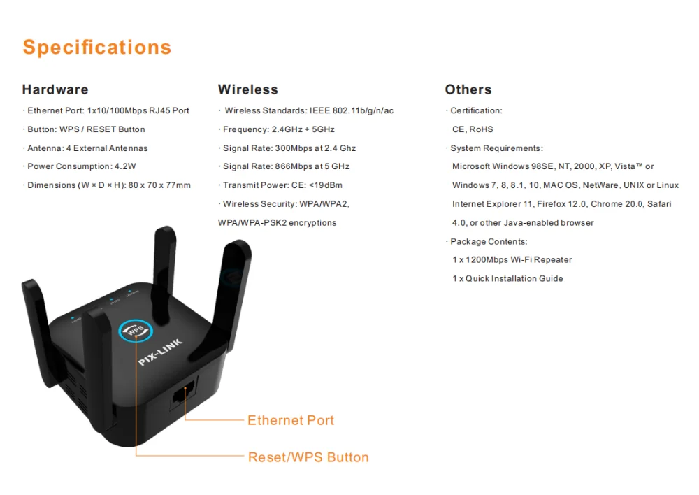 wifi hotspot amplifier PIXLINK Repeater WiFi 2.4Ghz/5Ghz Không Dây Dài Bộ Khuếch AC1200 Mạng Tăng Áp Khuếch Đại Rourter Của Tín Hiệu 300/1200Mpbs wifi signal booster which