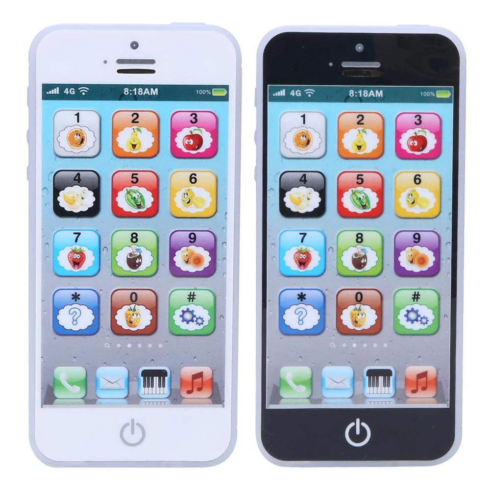 Juguete de teléfono móvil para niños, juguete de aprendizaje con música ligera, simulación de regalo bebés|Transceptores juguete| - AliExpress