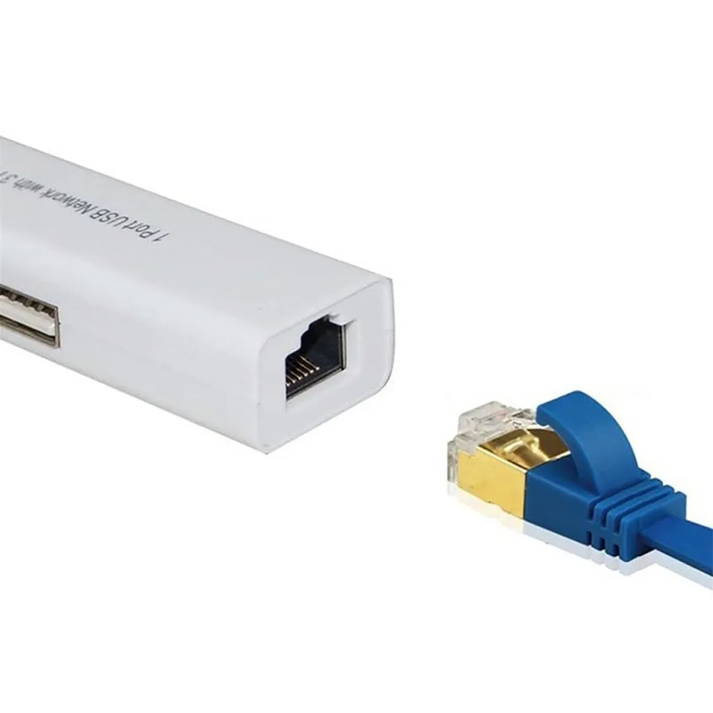 Ouhaobin USB 2,0 для RJ45 сетевая карта беспроводной локальной сети адаптер 10/100 Мбит/с для планшетного компьютера Win7/8/10/XP с 3 RJ45 Порты USB Hub