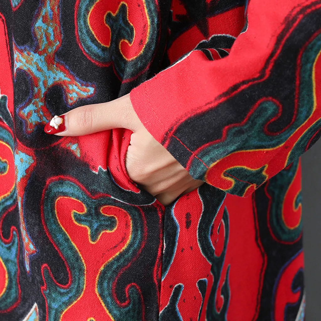 Платья vestidos женский круглый воротник принт хлопок и лен с длинным рукавом ropa mujer Длинное Макси платье#40910