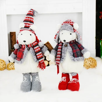 

Christmas Dolls Big Size Mouse Toy Kerst Decoratie Xmas Gift for New Year Xmas Figurines Birthday Gift New Year Arbol De Navidad