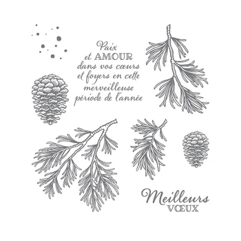 

2019 3D New Arrival Christmas Metal Cutting Dies and In Scrapbooking For Paper Making Embossing Frame Card With Stamps Set