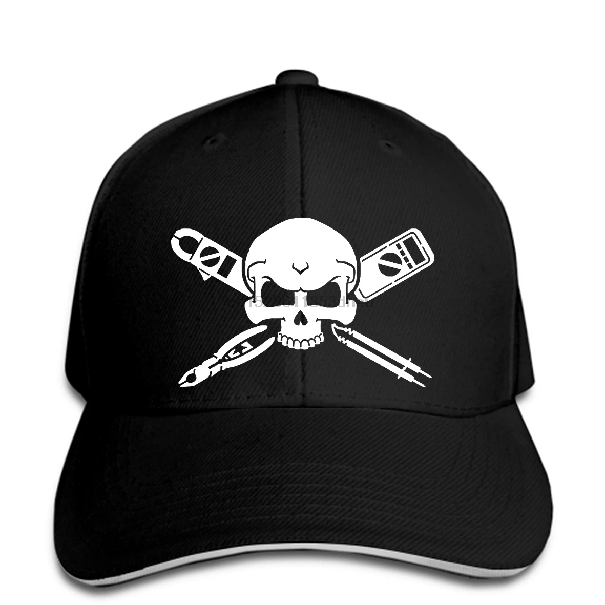 

Hot Electrician Baseball cap electrician skull crossbones electrical worker shirBaseball cap snapback hat Peaked