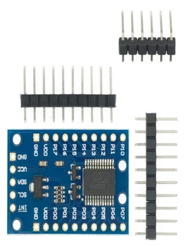 Плата расширения МОДУЛЯ ВВОДА-ВЫВОДА PCF8575, плата расширения постоянного тока 2,5-5,5 в I2C, управление связью, 16 портов ввода-вывода для Arduino