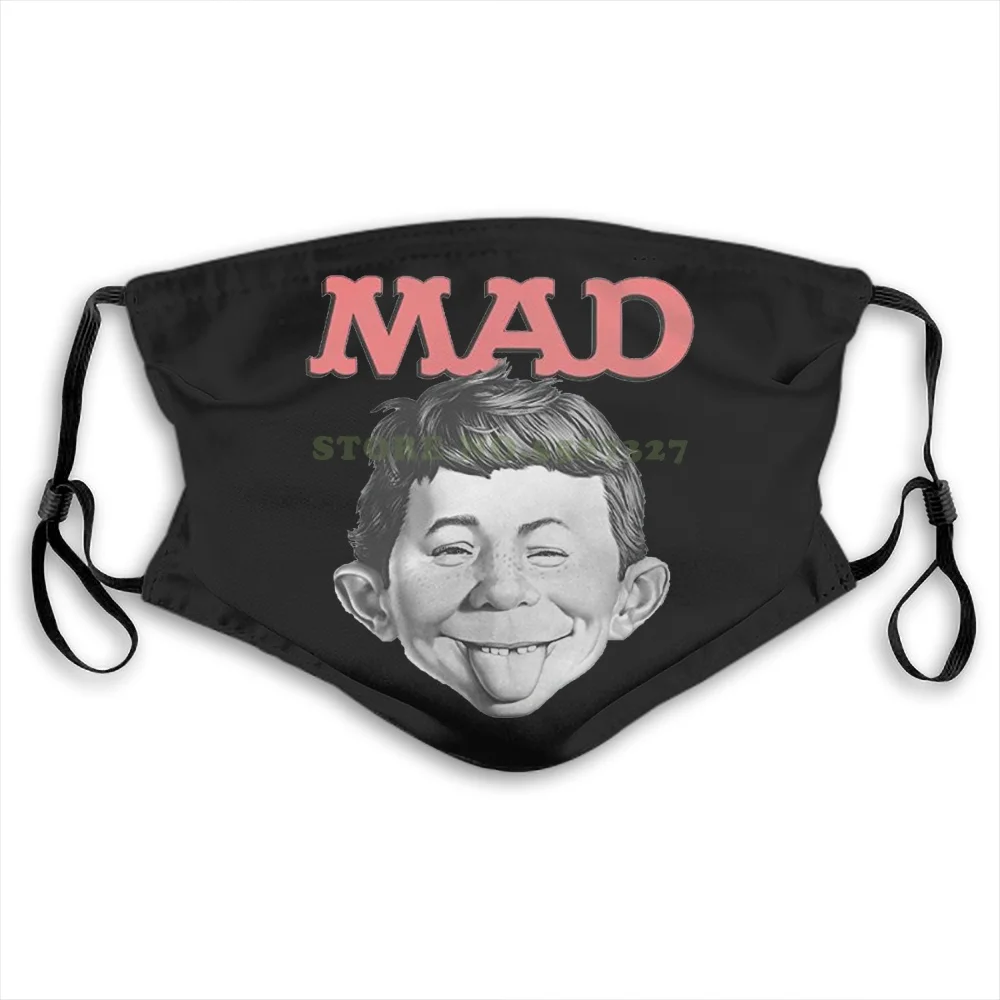 Face Mask Mad Magazine Media Satire Humor Pop Culture U Adult Washable Half For Men Women Ladies Diy Masks | Аксессуары для одежды