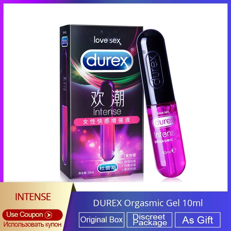 Durex интенсивные смазки Женский гель оргазма 10 мл Чувствительная смазка для