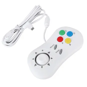 

Ergonomic Console Portable Wired Controller Auxiliary Accessories Type C Joystick Grip Durable Gift Mini Gamepad For SNK NeoGeo