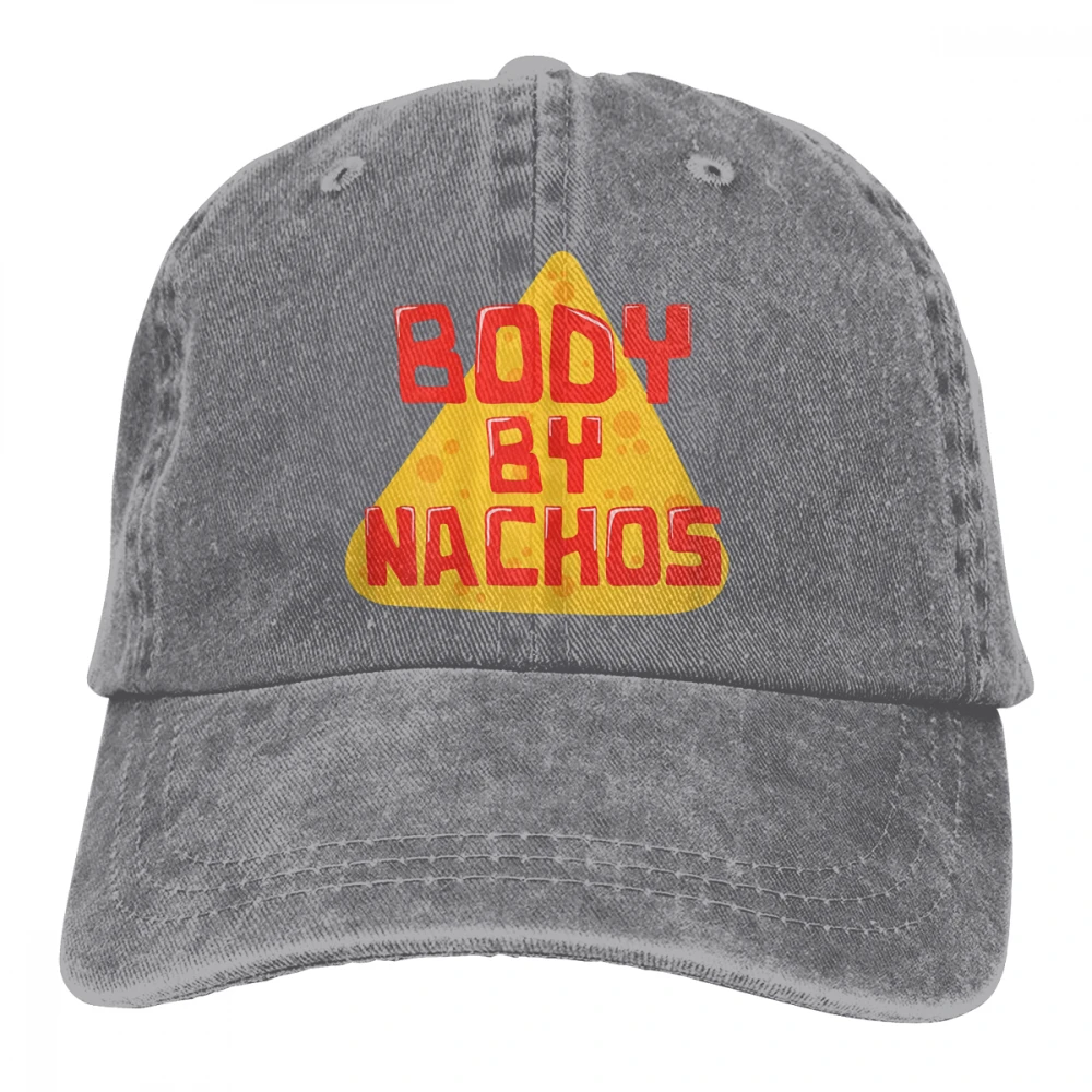 Боди от Nachos Casquette черные унисекс Мужские Женские джинсовые бейсболка с ремешком кепки Регулируемая шляпа для гольфа папа