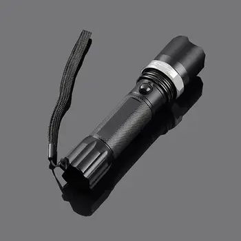 

HiMISS Power 900Lumens CREE XML-T6 5 Modes Flashlight Water-proof Zoom-able LED Light 18650 or AAA Battery Powered