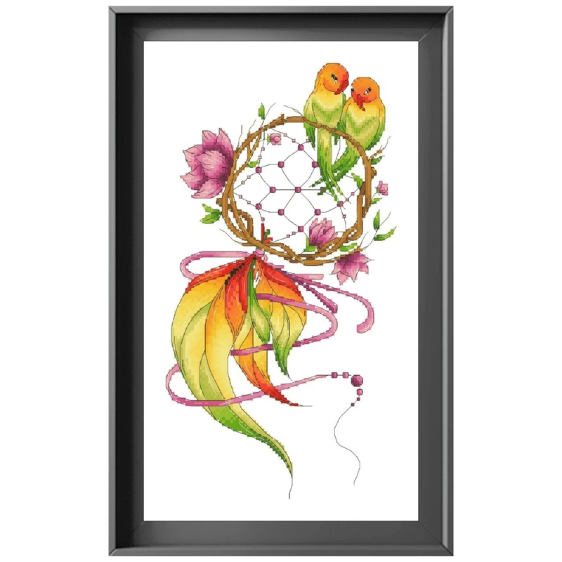 Cross stitch kit cartoon animal flower cross stitch package