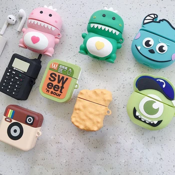 

Drop Ship Minimum Bag Cartoon Anime Pattern Earphone Case Silicone Cover For Airpods Case Accessories Headphone Case Box Coque
