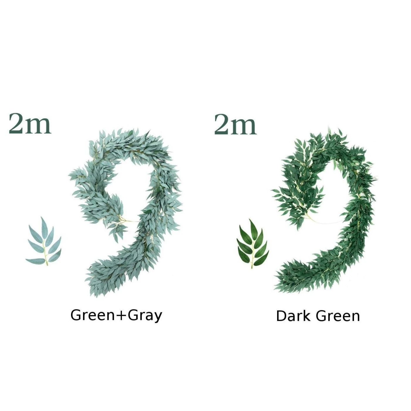 1Pcs Artificial Vines Fake Greenery Garland Willow Leaves Hanging Home Decor