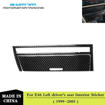 

Carbon fiber Car interior cigarette lighter frame sticker For BMW 3 Series E46
