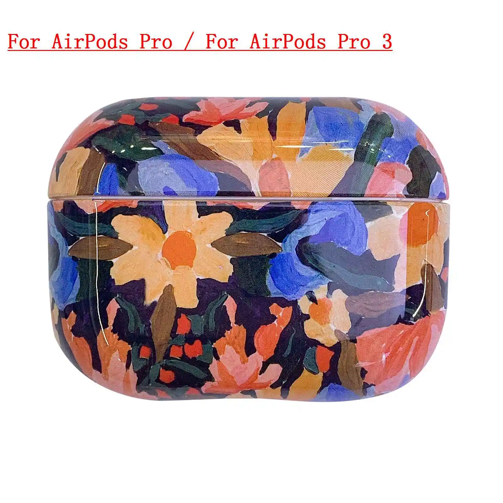 B3 For AirPods Pro Для AirPods Pro для переноски 1/2/3 чехол роскошный цветной чехол с цветочным рисунком для AirPods Беспроводной наушники чехол жесткий чехол fundas - Цвет: B3 For AirPods Pro