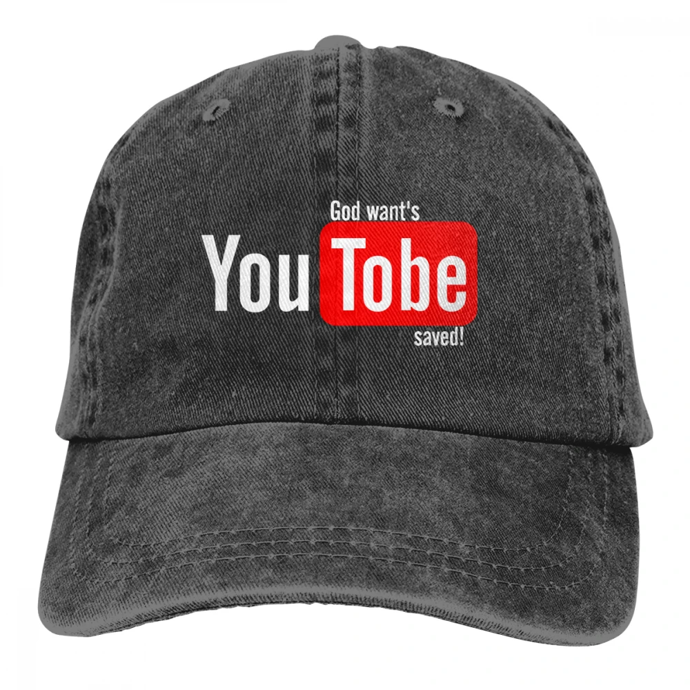 God Save You Casquette черные унисекс Мужские Женские джинсовые бейсболка с ремешком кепки регулируемые Гольф папа шляпа