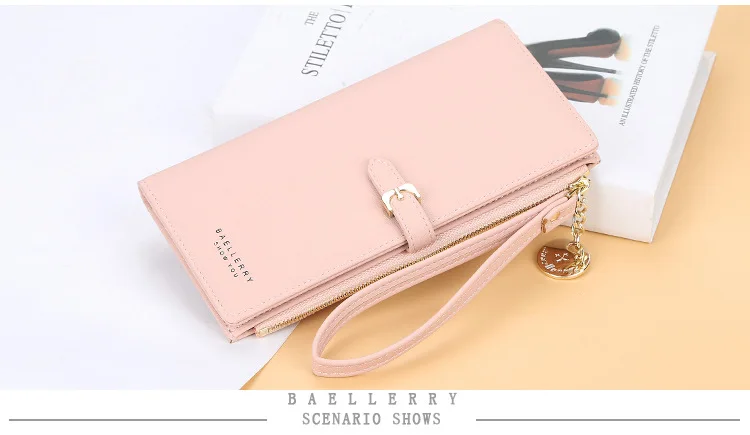 Baellerry, Длинный кошелек, женские кошельки, модный кошелек для монет, Женский держатель для карт, кошельки, высокое качество, клатч, сумка из искусственной кожи, кошелек для денег