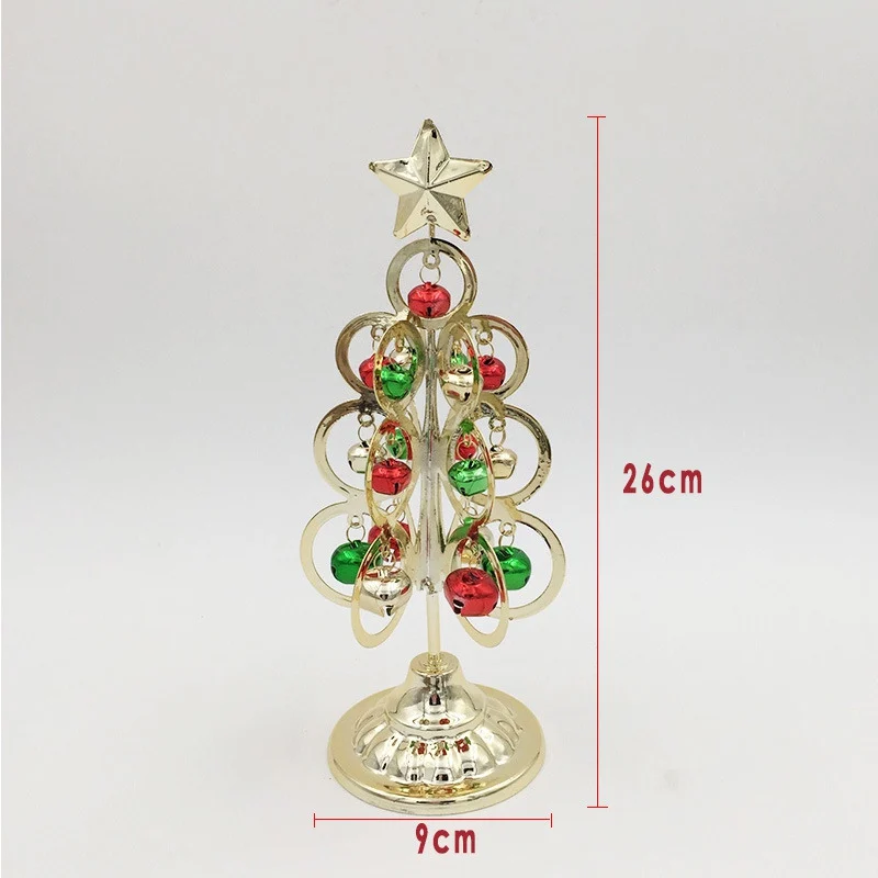 Рождественское украшение стола, уникальное кованое железо, миниатюрное Рождественское дерево, настольное украшение для фестиваля, вечерние принадлежности