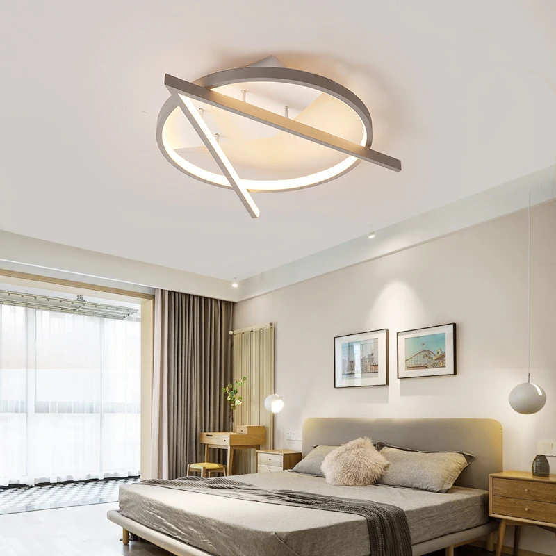 

Living Room Bedroom Study Room Ceiling Lights Modern led ceiling lamp Grey+White Color New Arrival 110V 220V Home Lighting light