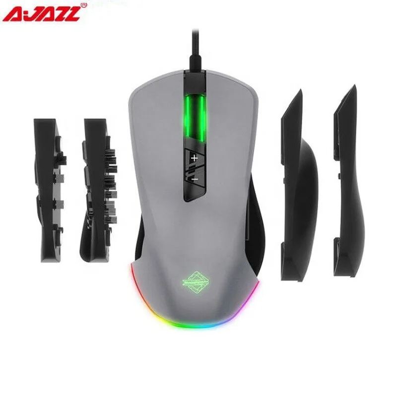 AJAZZ GTI Ergonomic Modular Gaming Mouse RGB Backlit for Professional PC Computer Mouse 14