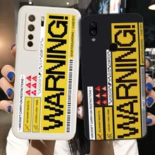 

For VIVO V9 V11i V15 V17 Neo Y97 Y95 Y91 Y91i Y85 Y17 Y15 Y12 Y11 2019 Y7S Y9S S1 Pro Warning Label Rubik's Liquid Silicon Cover