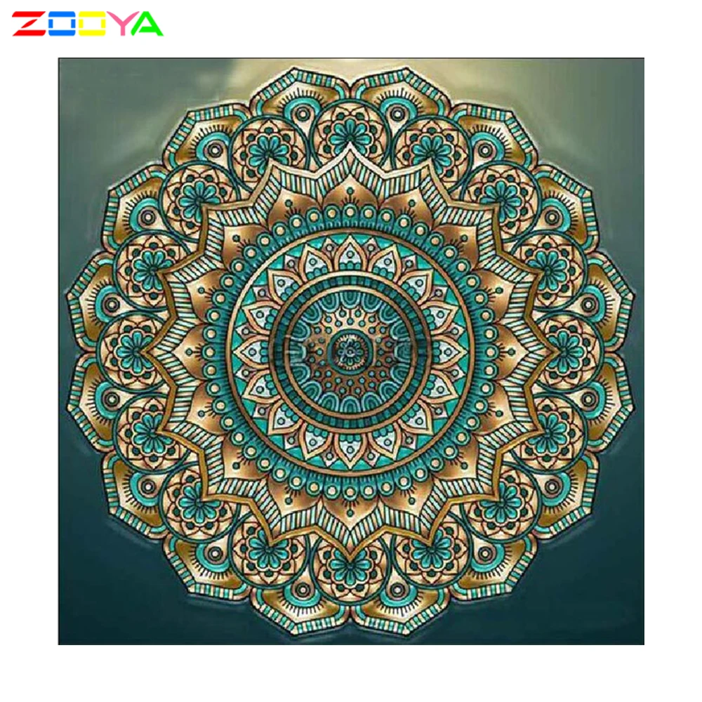 Zooya Алмазная вышивка 5D Diy алмазная живопись цветы наборы для вышивки крестиком полная квадратная круглая Алмазная мозаика Мандала Новинка