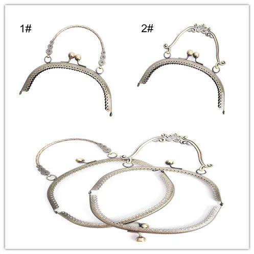 Metal Handbag Handle Frame Fashion DIY Handle 2 Size Craft Fashion Kiss Clasp Lock For DIY Purse Bag 16.5cm