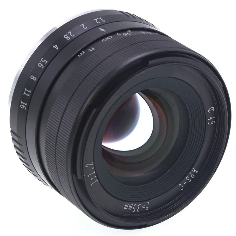 35 мм F1.2 Большая диафрагма Prime APS-C объектив камеры для sony E-Mount цифровая камера s NEX 3 NEX 3N NEX 5 NEX 5T NEX 5R NEX 6 7 A5000