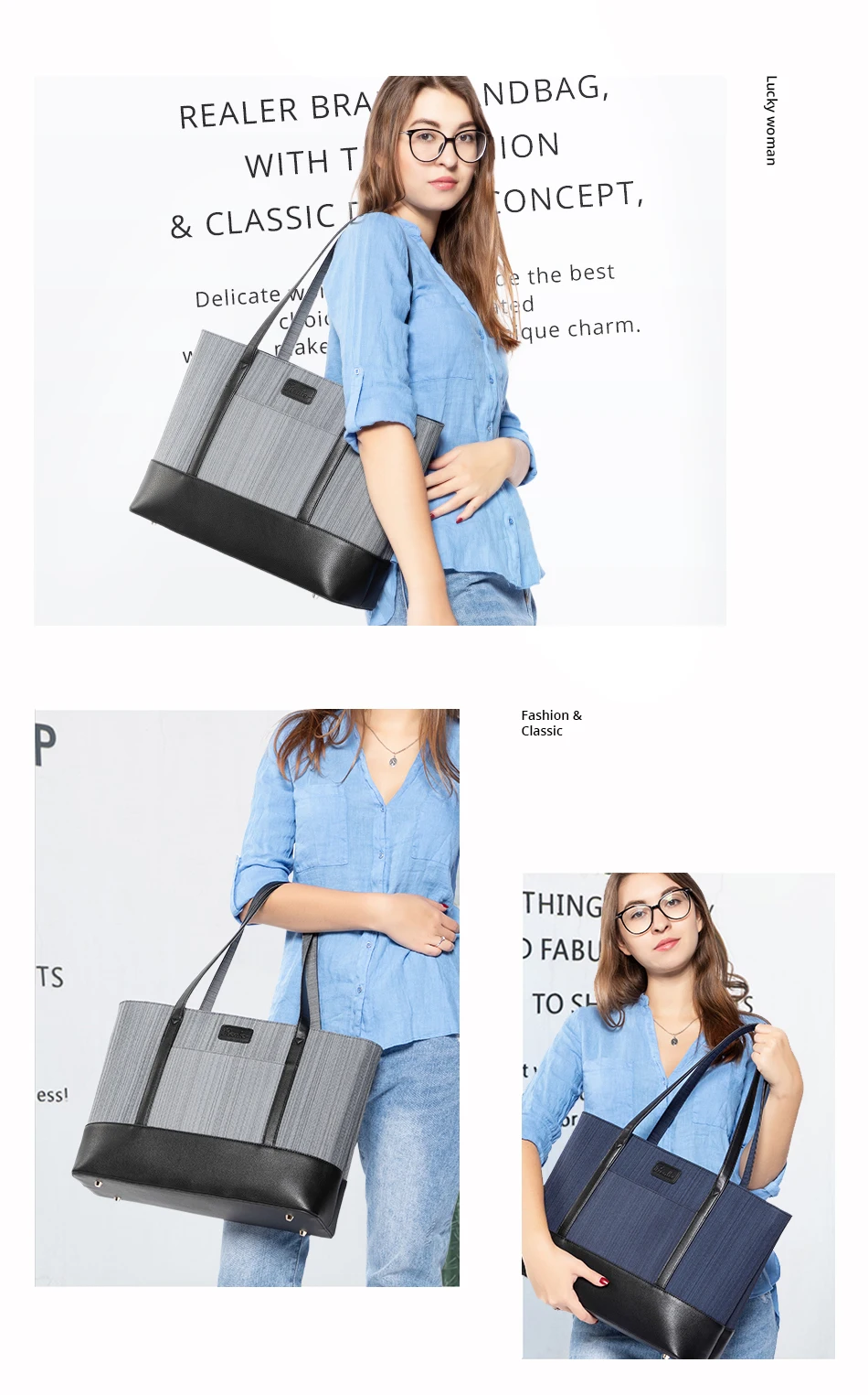 REALER женская сумка для чемодана, женские сумки для деловых поездок, большая сумка-тоут, женская сумка через плечо с ручкой для оффида/работы