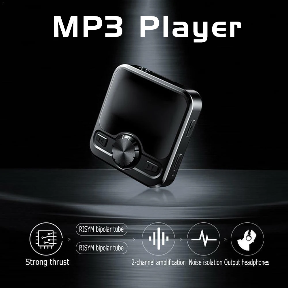M9 MP3 плеер Диктофон портативный цифровой fm-радио Поддержка функции BT с 3,5 мм наушниками металлический перезаряжаемый аккумулятор