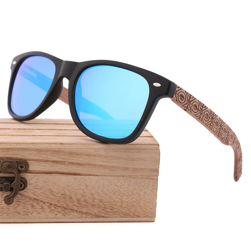 

Handmade Vintage Walnut Wood Glasses Coating Lens Driving Eyewear Wooden Legs Polarized UV400 Sunglasses for Men Women