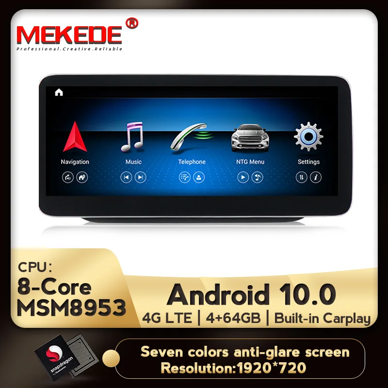 W246 W245 android radio round corner HD 1920 for RHD B Class sedan 10.25\ W246 W245 android radio round corner HD 1920 for RHD B Class sedan 10.25\