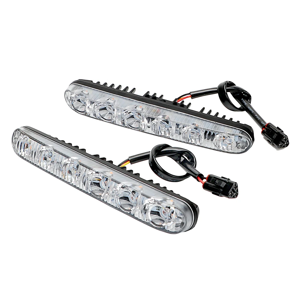 

LEEPEE 1 Pair Waterproof Universal Turn Signal Indicators Auto Daytime Running Lights Car Styling Car Daytime LED Light DRL