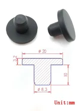  HY-8131 Mass supply of silicone rubber dust plug joint protector seal silicone rubber plug T-type rubber plug 8.3mm 