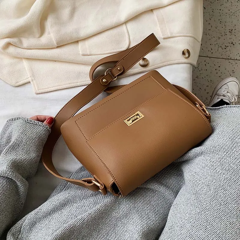 

Pu Leather Crossbody Bags For Women 2019 Fashion Small Solid Colors Shoulder Bag Female Handbags and Purses With Handle New
