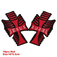 Shop Online: Get a Set of 10 Jesus Cross Iron-On Patches for Clothing - Image 6