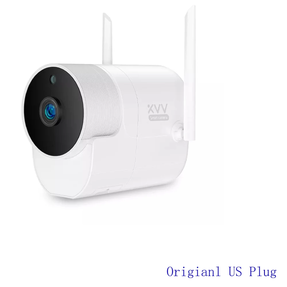 Camera And US Plug Xiaomi Xiaovv Mijia Smart 1080P панорамный Водонепроницаемый 180 ° Открытый IP инфракрасный ночное видение детский монитор HD камера для mijia app - Цветной: Camera And US Plug