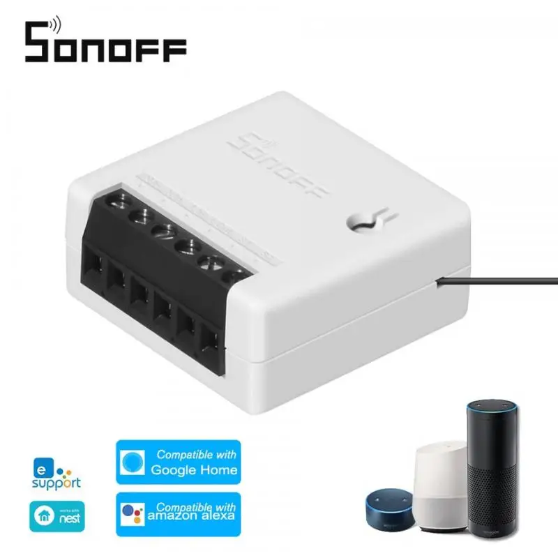 

1Pcs SONOFF Mini DIY Smart Home Wifi Switch Smarthome Remote Control Smart Switch Work With Alexa Google Home Nest eWeLink App