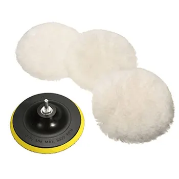 

Wool polishing disc 5-piece polishing pad 5pcs 6 inch Polishing Pad Wool Wheel For Automobile Polishing Machine new