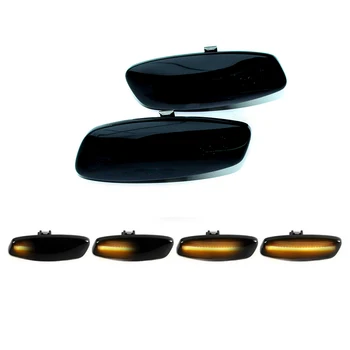 

2Pcs Led Dynamic Amber Side Marker Turn Signal Light For Peugeot 207 308 3008 5008 RCZ For Citroen C4 Coupe Picasso C3 C5 X7 DS3