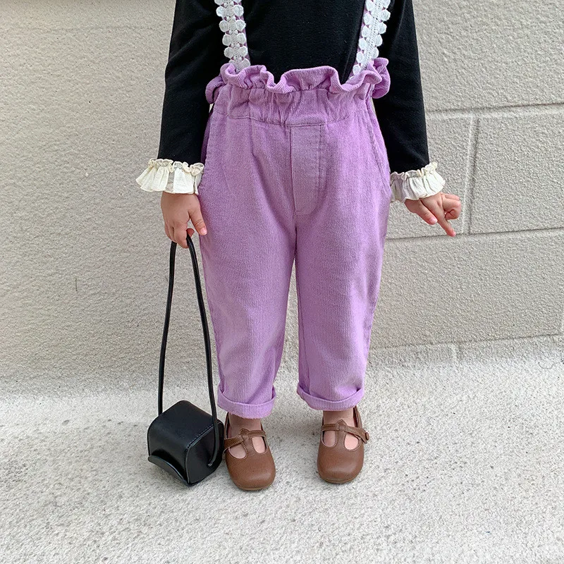 girls corduroy overalls