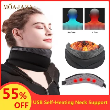 

Tourmaline Neck Cervical Traction Device Self-Heating Orthopedic Neck Support Collar Pain Relief Posture Corrector Neck Stretche