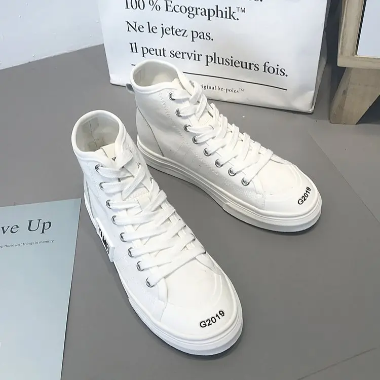 New Fashion Retro Short Boots Simple Canvas Autumn British Style Women Shoes Solid Street Short Boots XWX7361