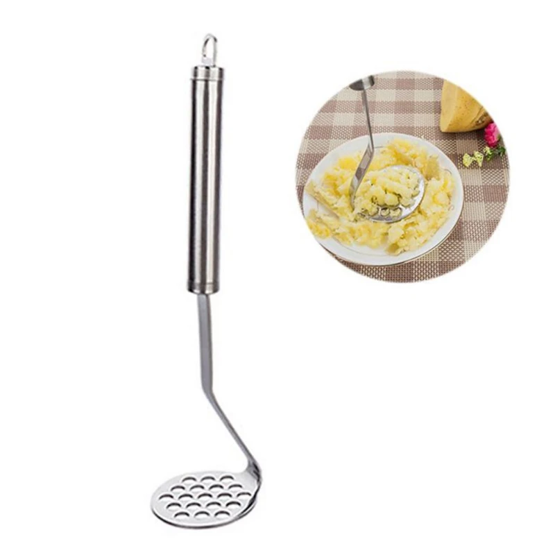Широкая пластина из нержавеющей стали Толкатель Картофелемялка для гладкого пюре фрукты овощи инструменты Пресс дробилка