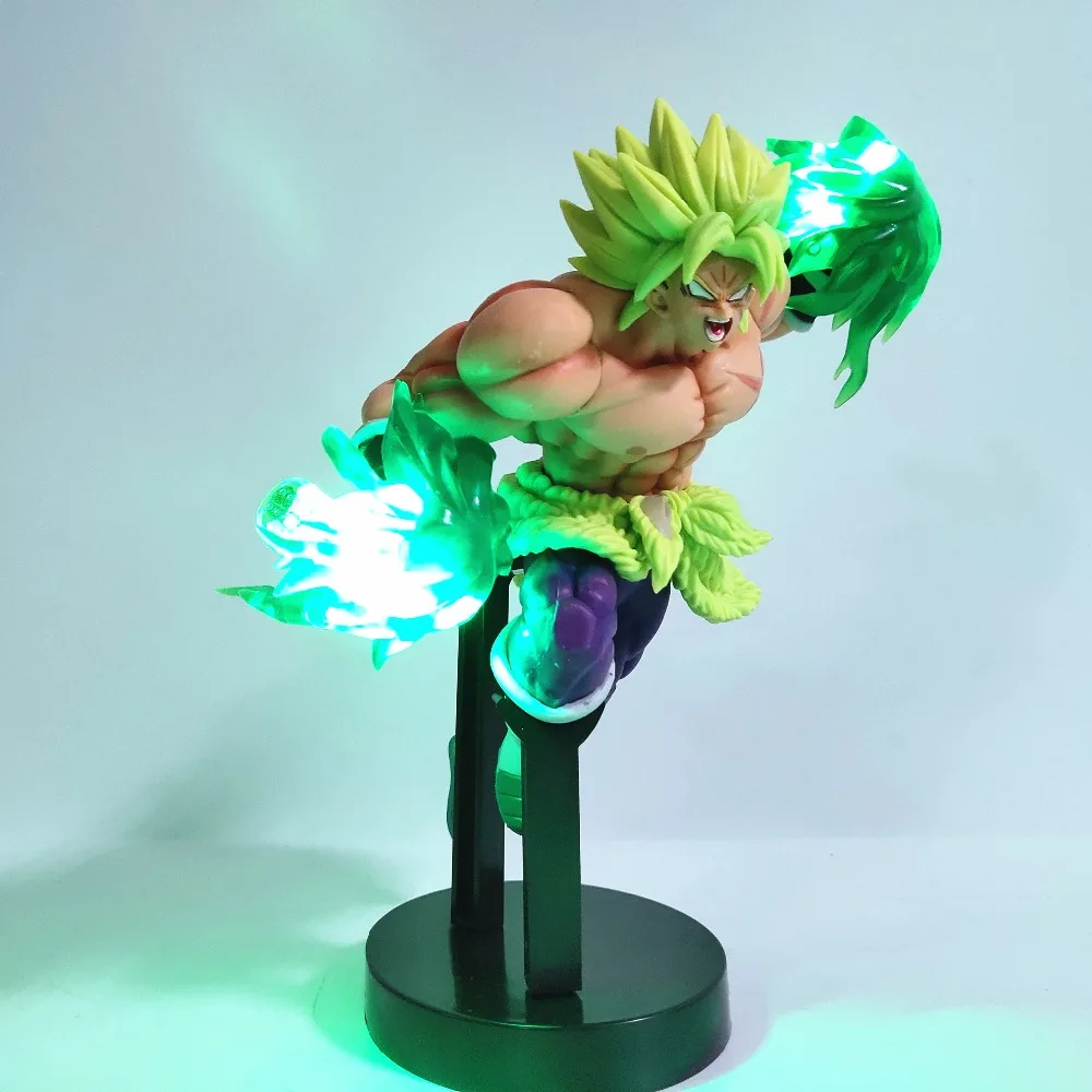 Dragon Ball Z Broly светодиодный эффект Фигурки игрушки аниме Dragon Ball Супер Broly Led Мощность сцены фигурка игрушка DBZ