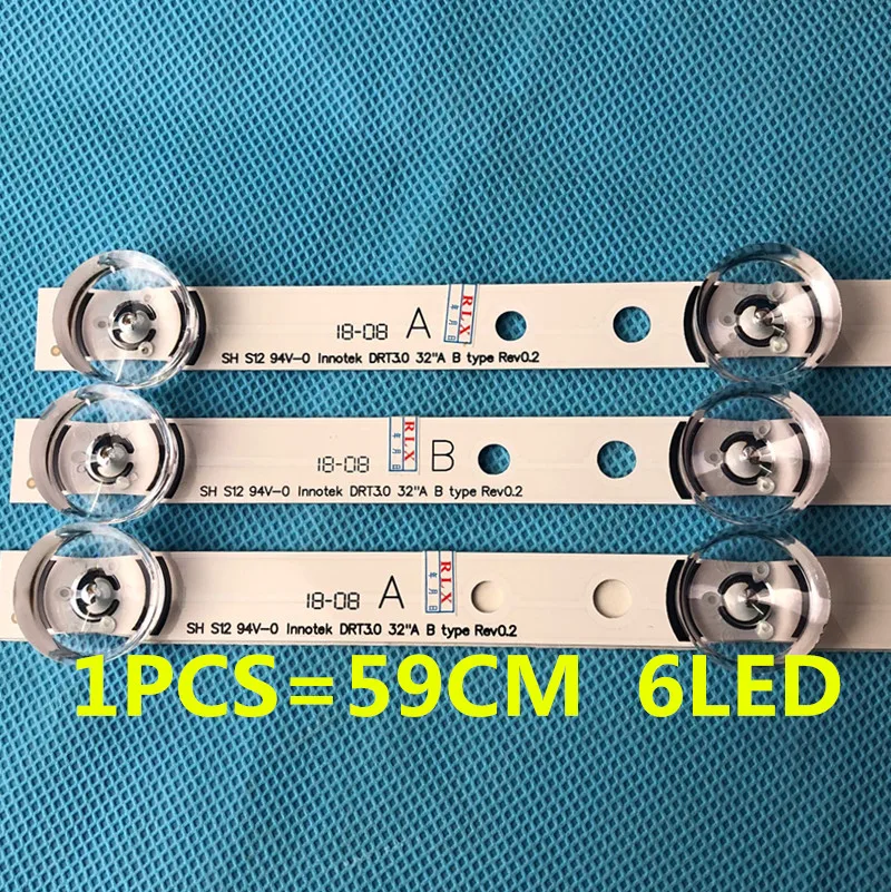 6pcs/set LED backlight for LG 32"TV innotek drt 3.0 32 LGIT drt3.0 WOOREE A/B UOT 32MB27VQ 32LB5610 32LB552B 32LF5610 lg32lf560